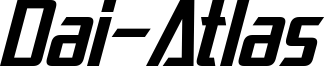 Dai-Atlas Italic.otf