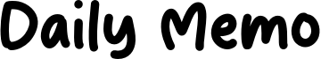 Daily Memo Font