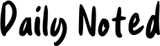 Daily Noted Font