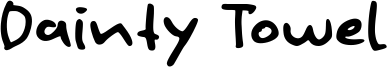 Dainty Towel Font
