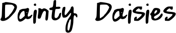 Dainty Daisies Font