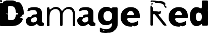 Damage Red Font