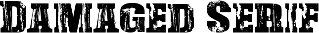 Damaged Serif Font