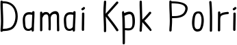 Damai Kpk Polri Font