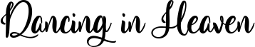 Dancing in Heaven Font