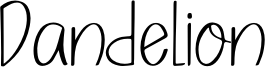 Dandelion Font