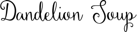 Dandelion Soup Font
