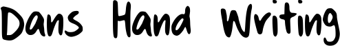 Dans Hand Writing Font