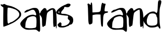 Dans Hand Font