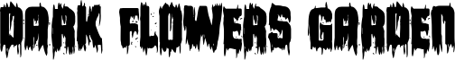 Dark Flowers Garden Font