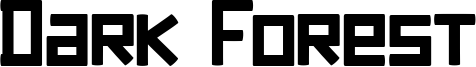 Dark Forest Font