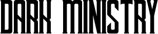Dark Ministry Font