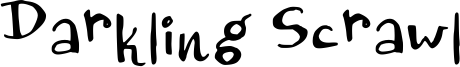 Darkling Scrawl Font