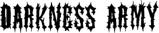 Darkness Army Font