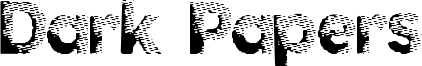 Dark Papers Font