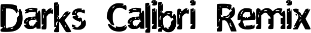 Darks Calibri Remix Font