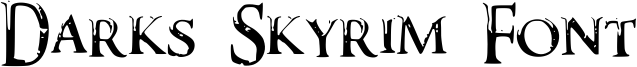 Darks Skyrim Font Font