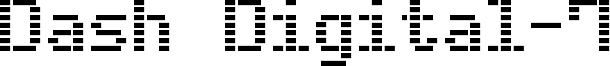 Dash Digital-7 Font
