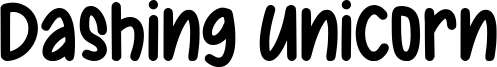 Dashing Unicorn Font