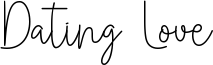 Dating Love Font