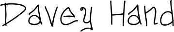 Davey Hand Font