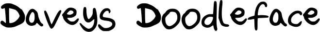 Daveys Doodleface Font