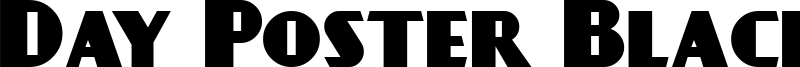 Day Poster Black Font