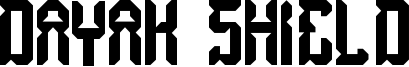 Dayak Shield Font