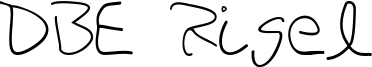 DBE Rigel Font