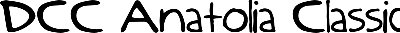 DCC Anatolia Classic Font