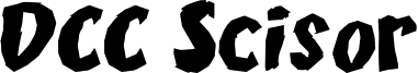 DCC Scisor Font