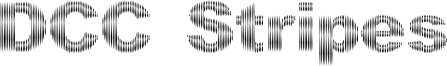 DCC Stripes Font
