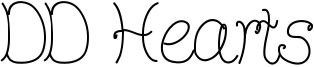 DD Hearts Font