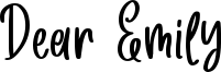 Dear Emily Font