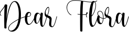 Dear Flora Font