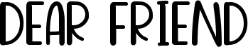 Dear Friend Font