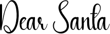 Dear Santa Font