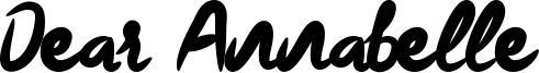 Dear Annabelle Font