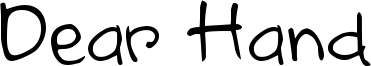 Dear Hand Font