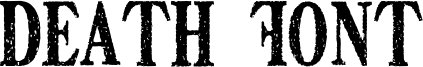 Death Font Font