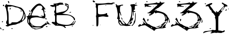 Deb Fuzzy Font
