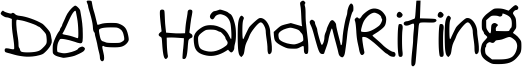 Deb Handwriting Font