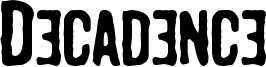 Decadence Font