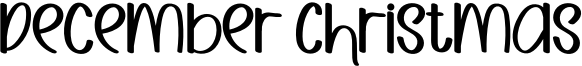 December Christmas Font