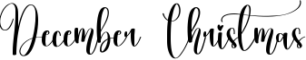 December Christmas Font