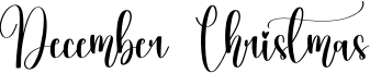 December Christmas Font