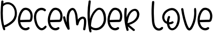 December Love Font