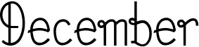 December Font