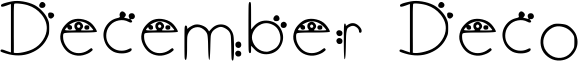 December Deco Font