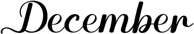 December Font